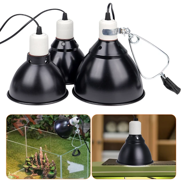 300W E27 Reptile Lamp Set Illumination 100-240V UVB Heating Lamp Bracket Pet Light Bulb Bracket Lampshade Emission Lamps Reptile