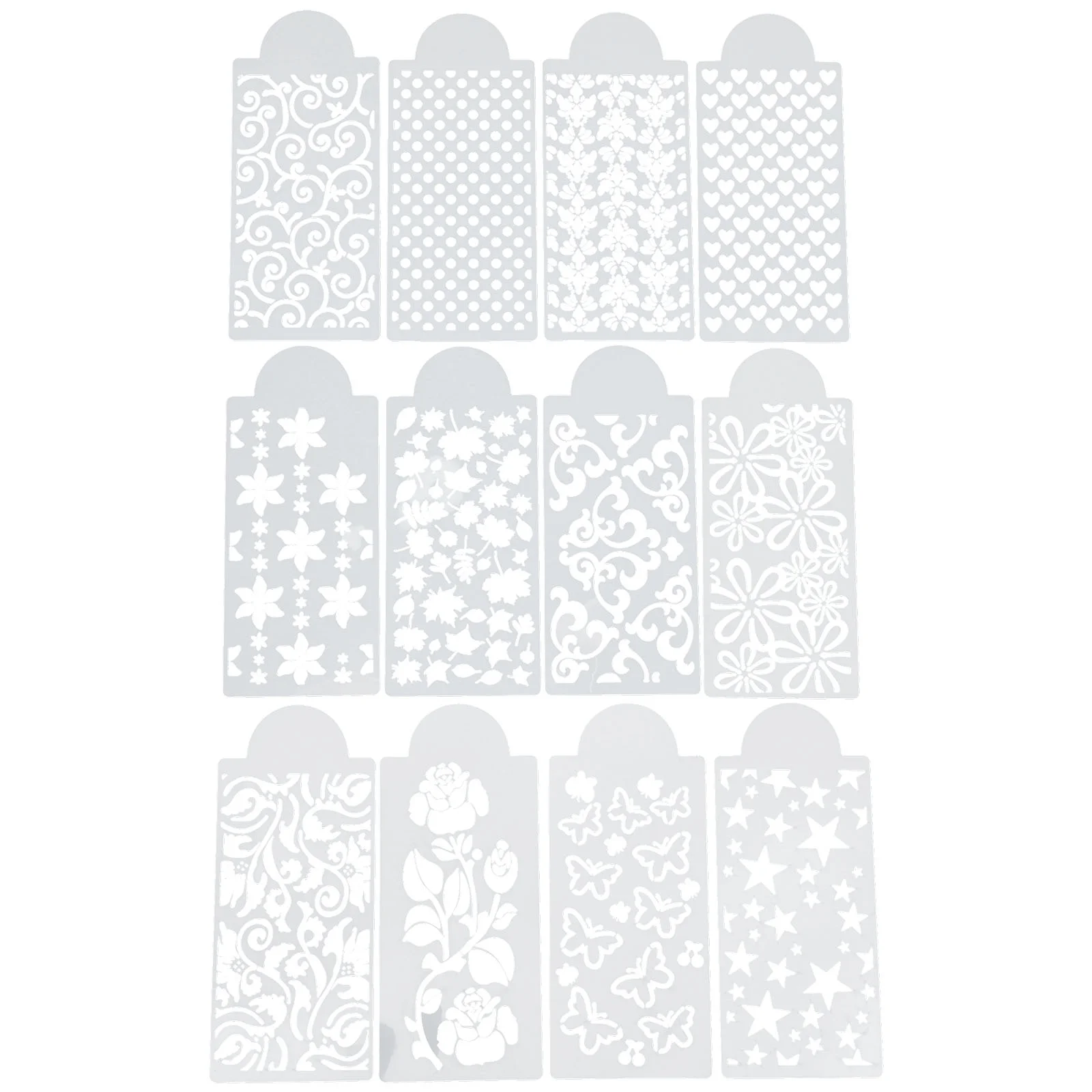 

12pcs Diy Stencils Painting Stencils Diy Drawing Stencils Graffiti Template