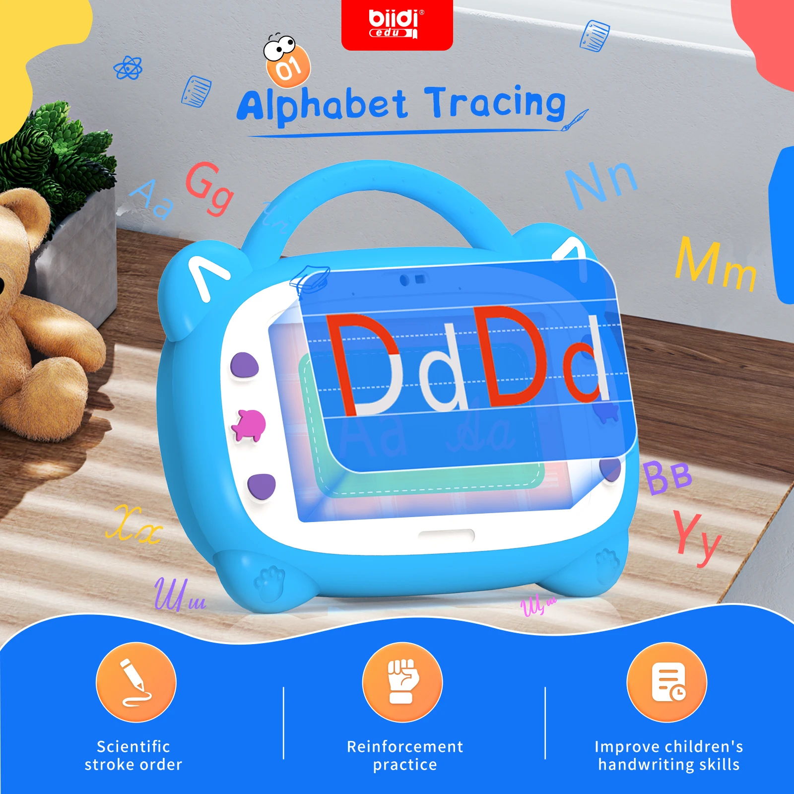 러시아어 카자흐어 영어 노래방 교육용 기기 32GB 확장 가능 어린이 학습용 오프라인 태블릿 용 장난감