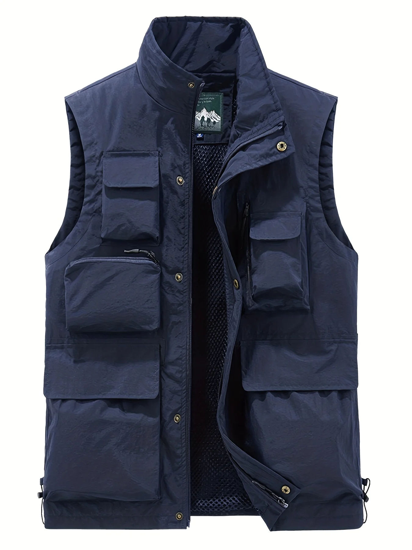 

Men's Biker Vest Hunting Summer Motorcycle Man Climbing Mesh Waterproof Coat Sleeveless Jacket Work Coats Tactical Military Best