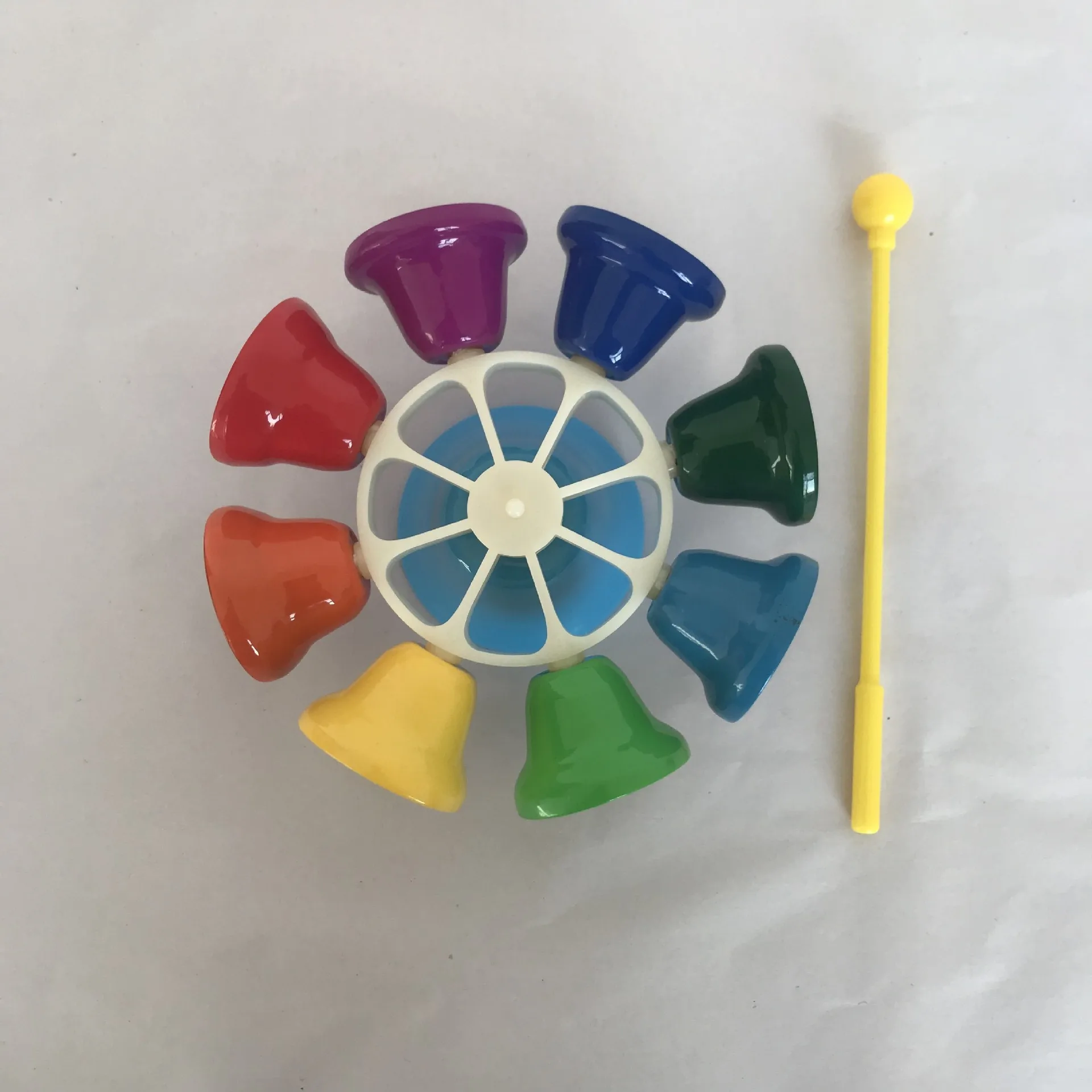 

Eight-Tone Rotary Clock Orff Percussion Instruments Teaching AIDS Eight-Tone Color Bell Touch Bell Children's Toys