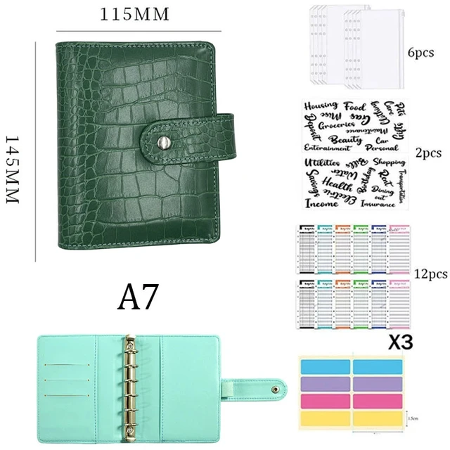 2023 New A7 Budget Binder Cash Envelopes for Money Saving Organizer with  Zipper Pockets, Budget Sheets and Self-adhesive Labels - AliExpress