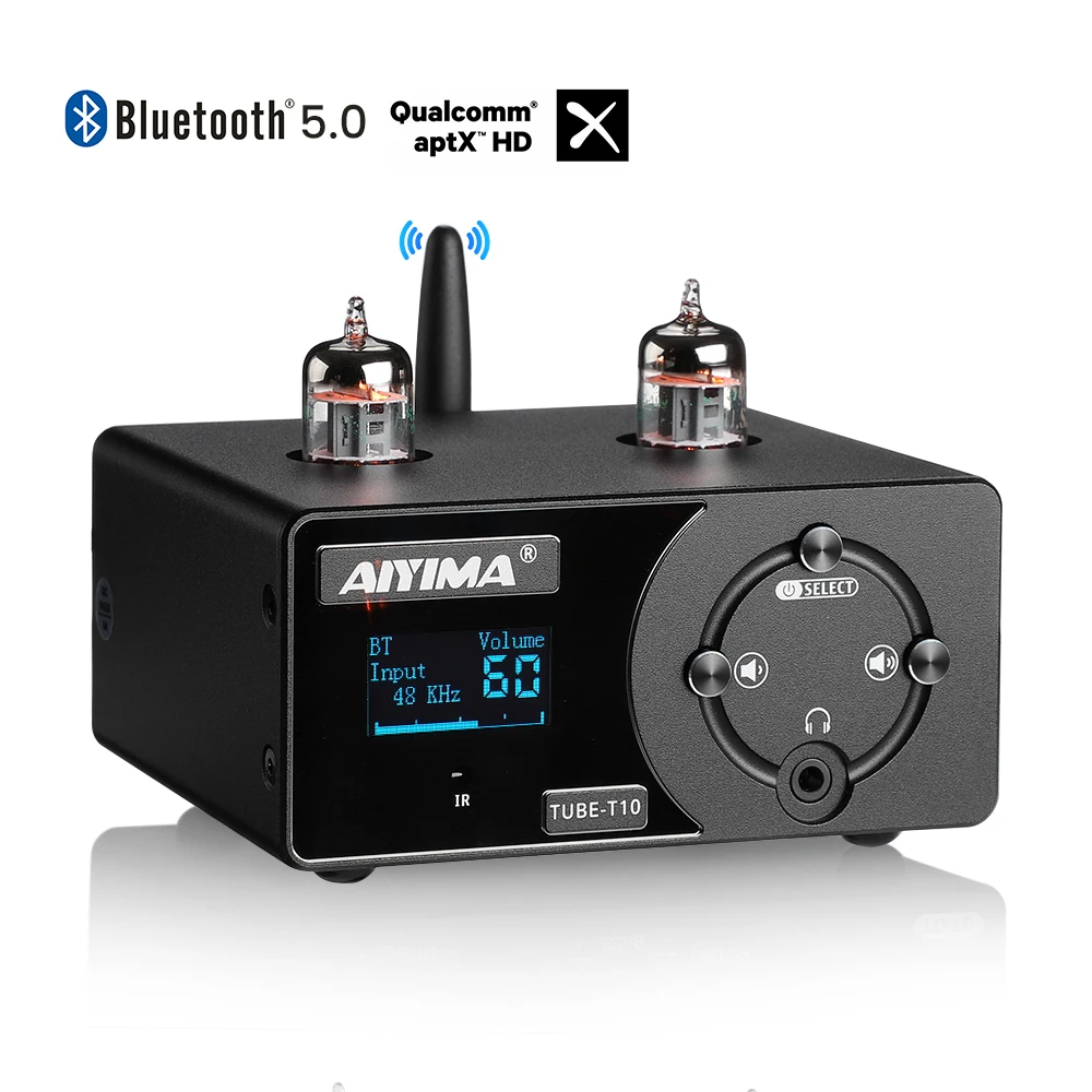 Предусилитель AIYIMA T10 Bluetooth 5 0 стереоусилитель для наушников USB DAC декодер APTX