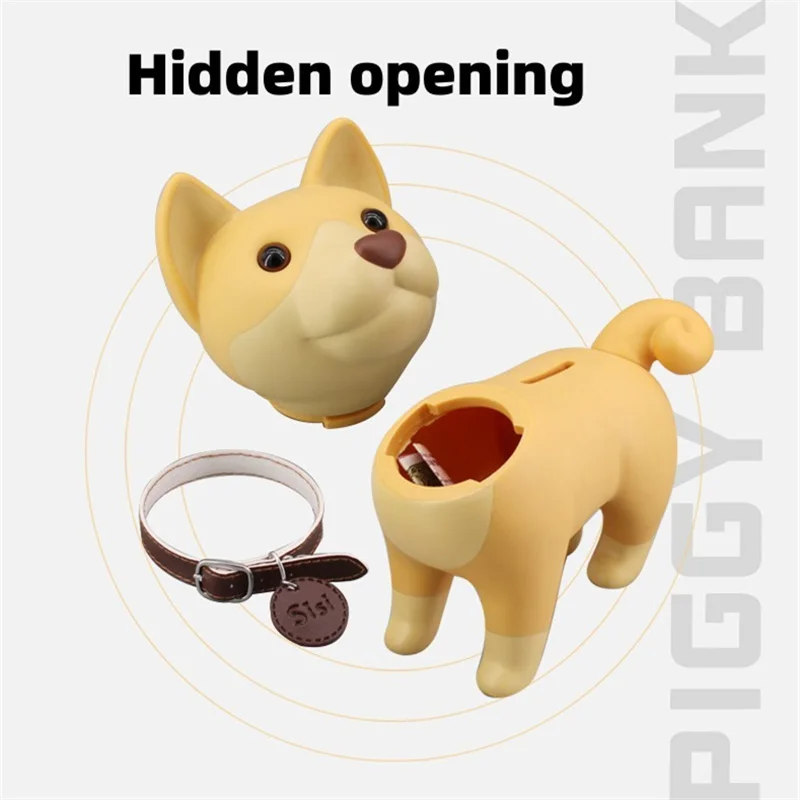 dog Piggy Bank Coins Storage Cartoon Safe Box Money Saving Box Kid Toys Gift Cute Coin Money Case Creative Home Decor Ornaments 6