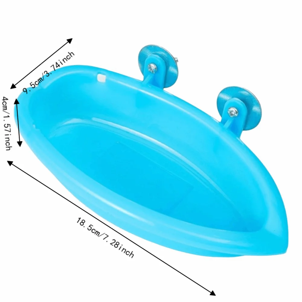 Vasca Multifunzionale per Uccelli, Doccia e Piscina, Resistente, con Contenitore per Cibo di Grande Capacità, Ciotola per Bere, Gabbia per Uccelli - immagine 5