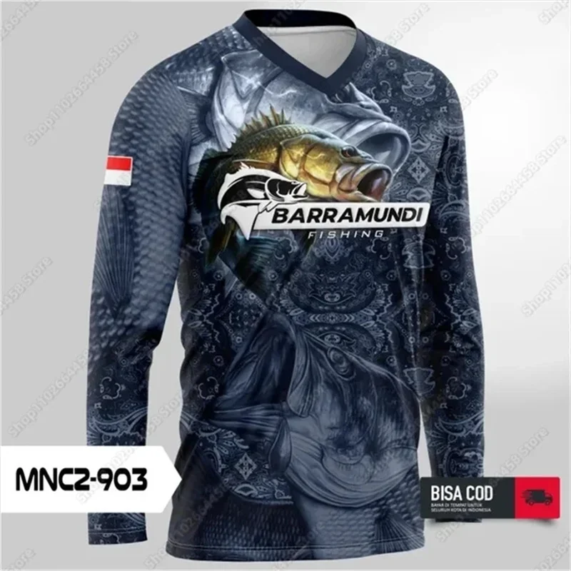

Summer Fishing Shirt Men Sun Uv Protection Fishing Clothes Outdoor Long Sleeve Fishing T-shirt Breathable Jersey Camisa De Pesca