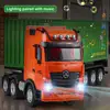 2.4GHz RC Truck Head Car Model Toys 9 Channel Simulation Engineering Transport Electric Remote Control Transport Vehicle Toy 1