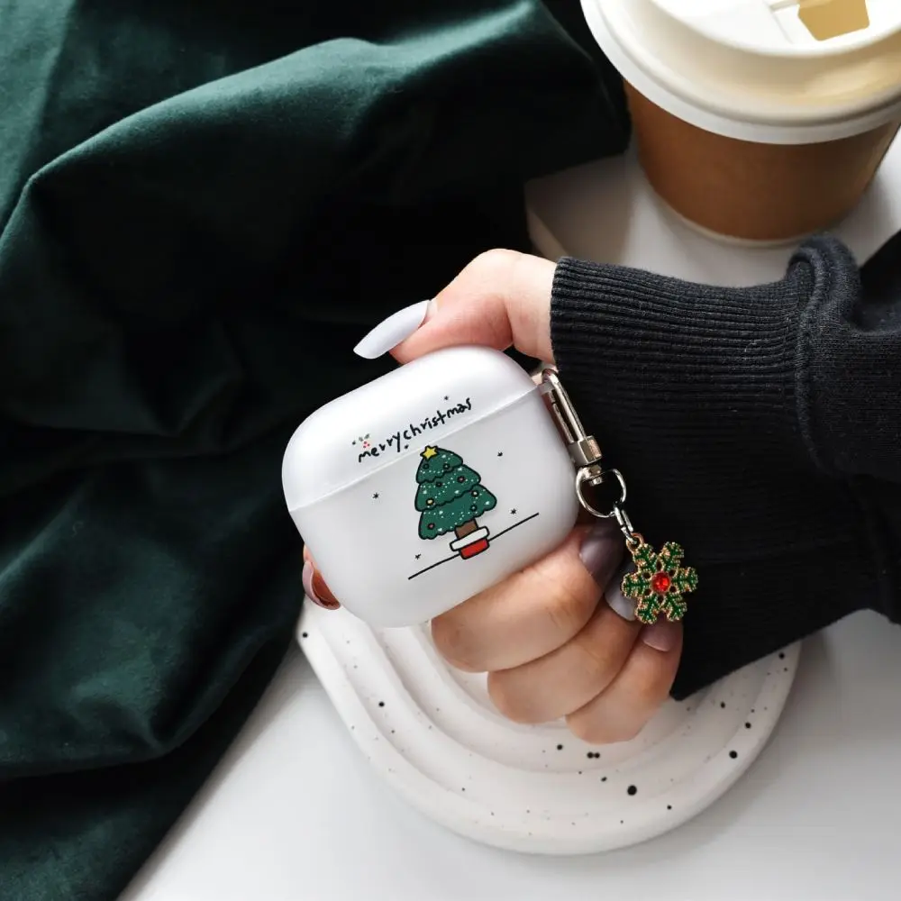 Custodia Per Apple Airpods 1 2 Pro 3Rd Case Christmastree Creative Con Portachiavi Cordino Fundas Auricolari Cover Per Airpods Pro 3 Case