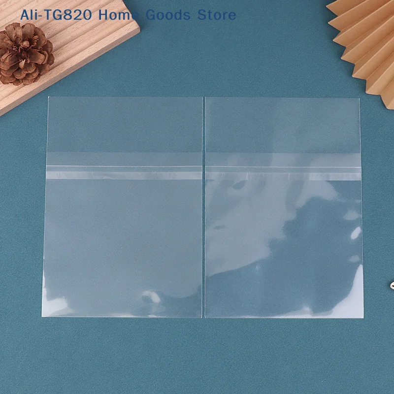 [TG820]50Pcs 투명 재밀봉 가능 CD 가방 CD 테이프용 플라스틱 외부 슬리브 비닐 레코드 디스크 보호 슬리브