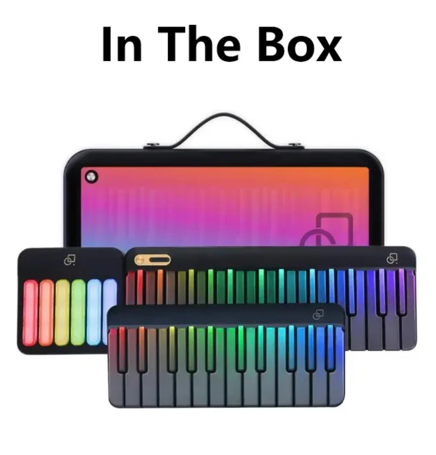 PopuPiano Smart Portable Piano LED Light 29-key 7 Octaves With 