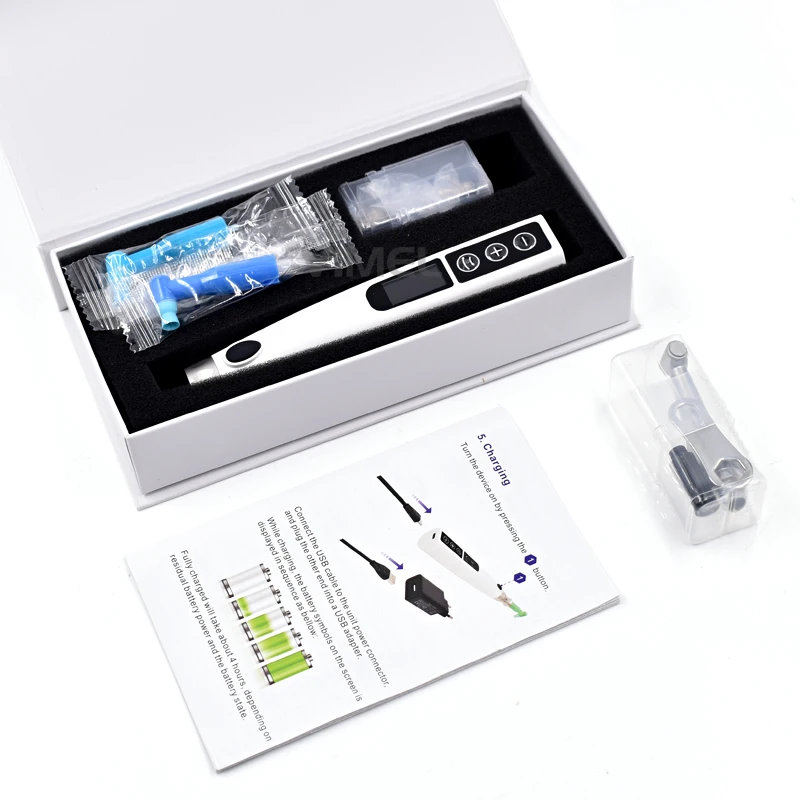 2 in 1 Wireless Dental Electric Motor Polishing Machine With Prophy Angle Removable Head Tooth Cleaning With 2 Head
