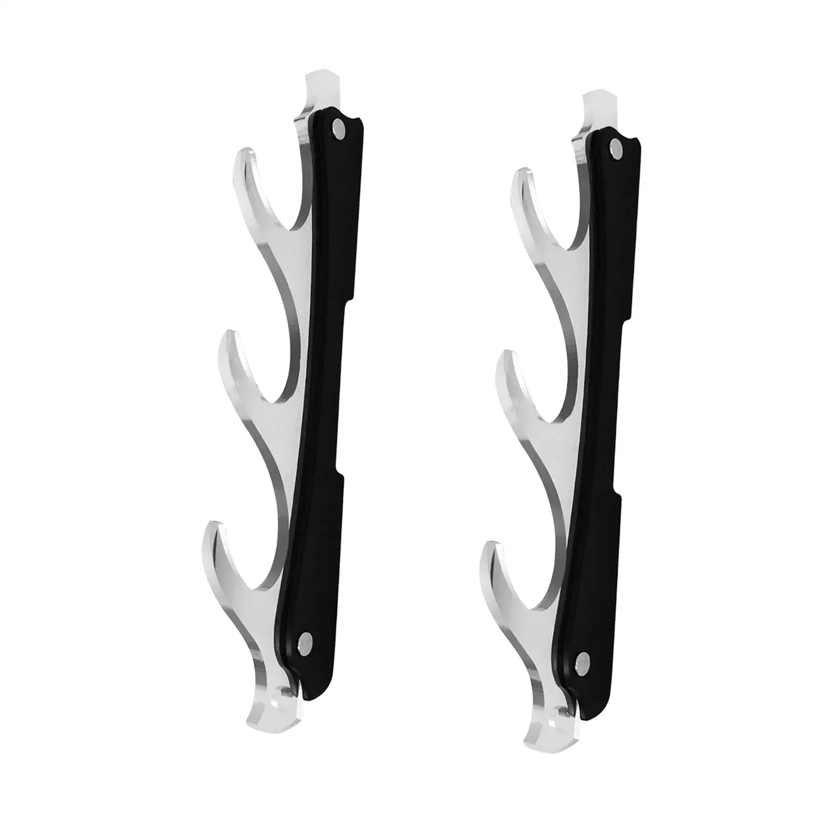 Sword Holder Wall Mount Horizontal Support Decorative Sword Display Rack for Apartment Cosplay Events Malls Exhibitions Office