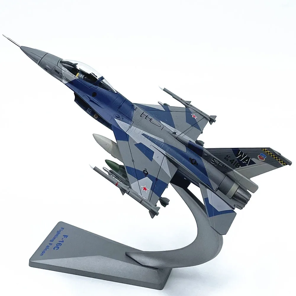 

Diecast 1:72 Scale US F-16C Fighter Falcon F16C Split Painted Alloy Finished Simulation Aircraft Model Collection Gift Toys