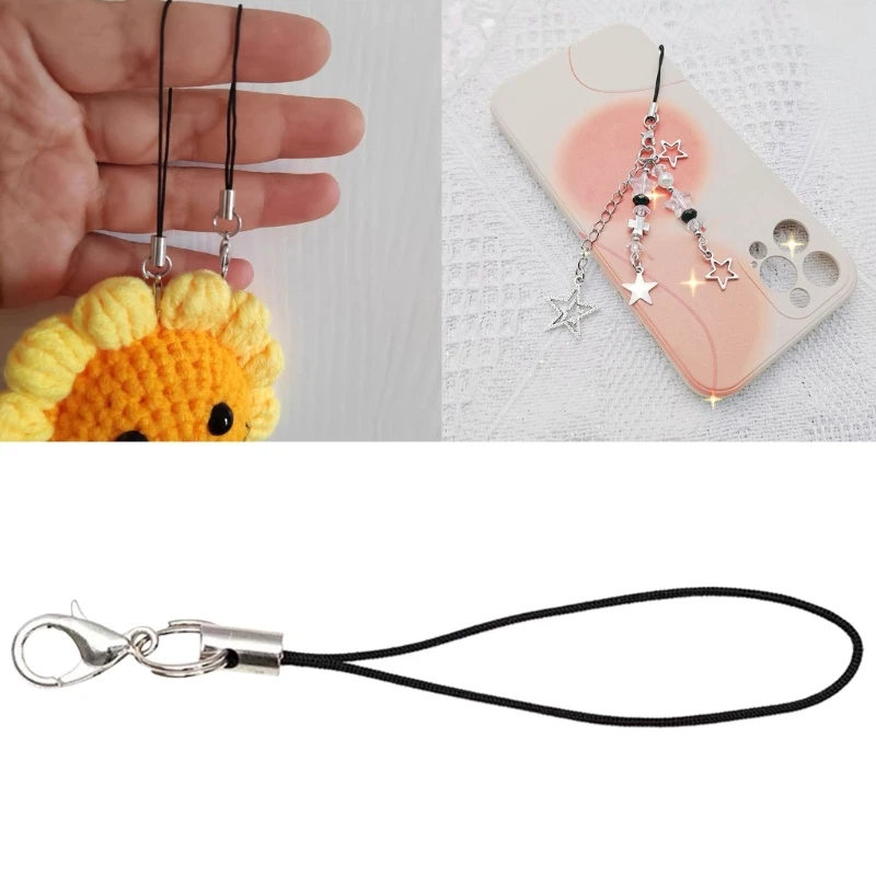 

B36D DIY Phone Lanyard Phone Rope Phone Pendant Polyester Phone Chain Suitable for USB Drives MP3 Players Jewelry Making