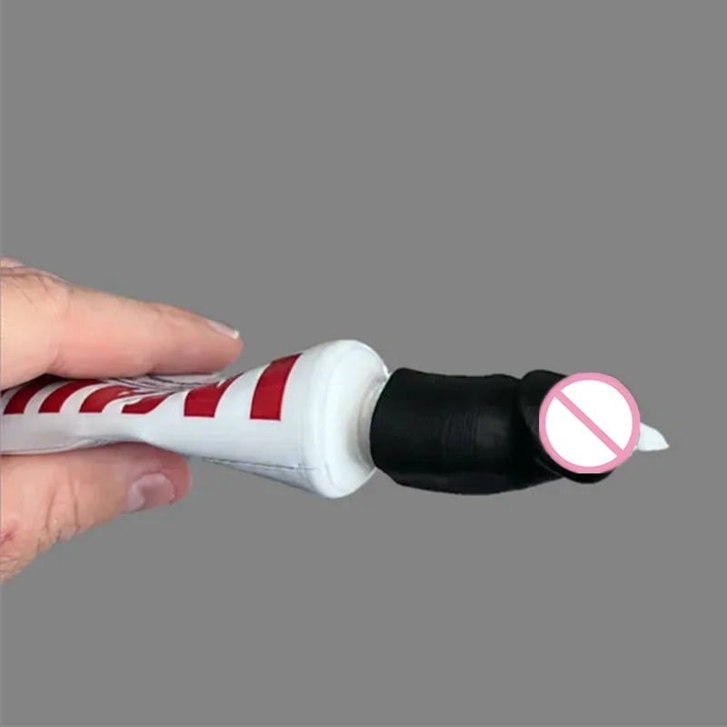 Spoof toothpaste cover Penis Toothpaste Topper Household Toothpaste Device Lazy Toothpaste Tube Squeezer Press Bathroom Supplies 3