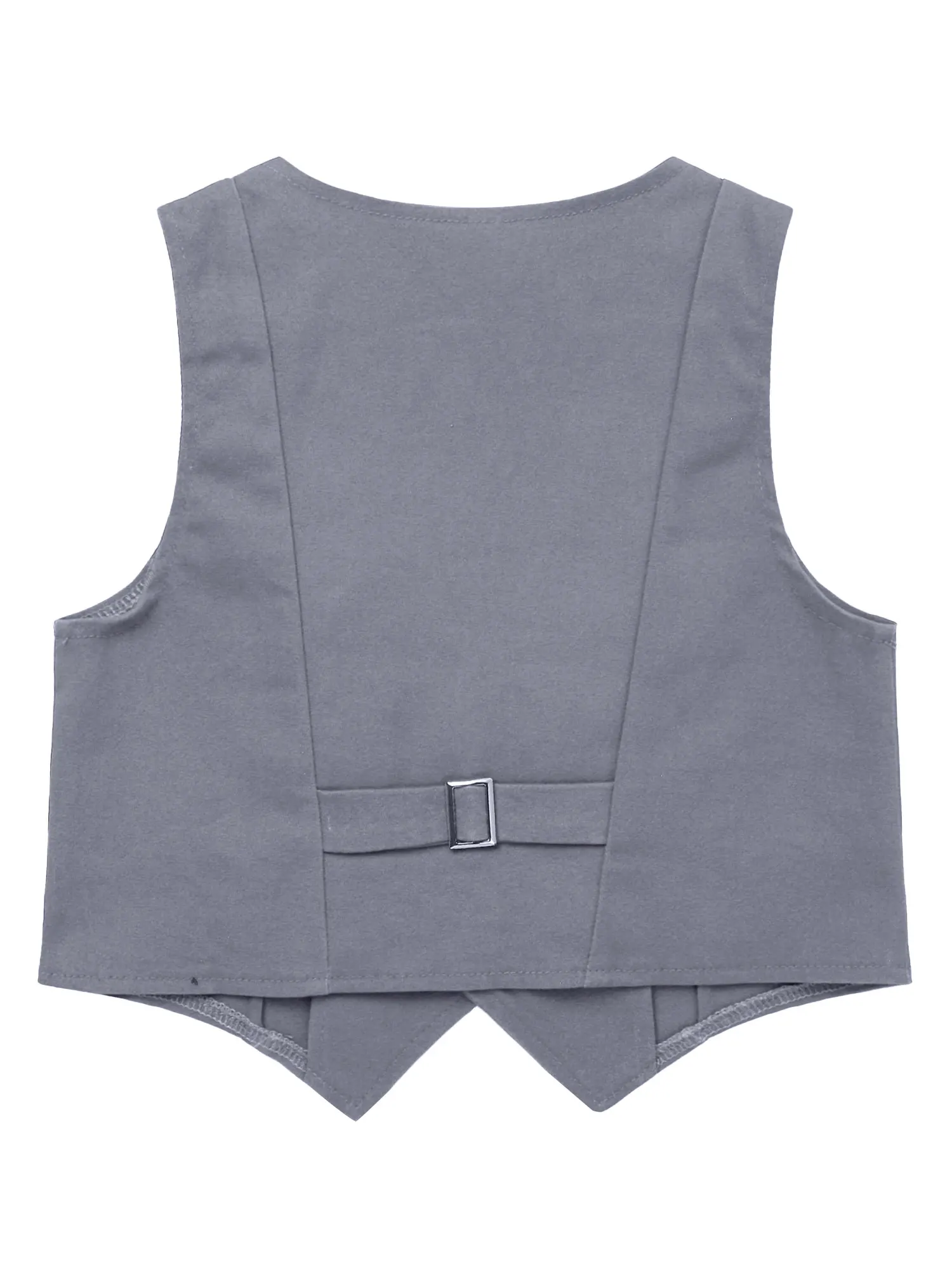 Child Boys Gentlemen Vest Single-Breasted Formal Waistcoat Wedding Birthday Party Evening Photography Stage Performance Costume Kids Vest Boys Formal Waistcoat