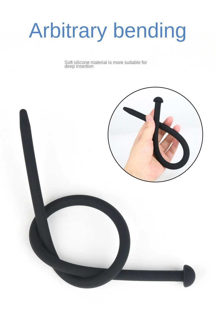 Discreet Male Masterbator Silicone Urethral Catheter Dilator Horse Eye Stimulation Sex Toys for Men Sounding Penis Plug Insert penis sex toys