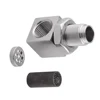 1Pcs Mini Oxygen Catalyst Sensor For Automobile 60.8*52.5MM / 2.4*2.1IN Silver Stainless Steel Material Brand-new Auto Parts 2