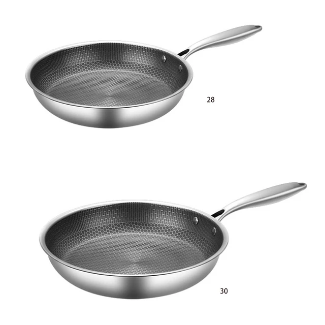New non stick stainless steel material wok pans with stay with handle pfoa free for home