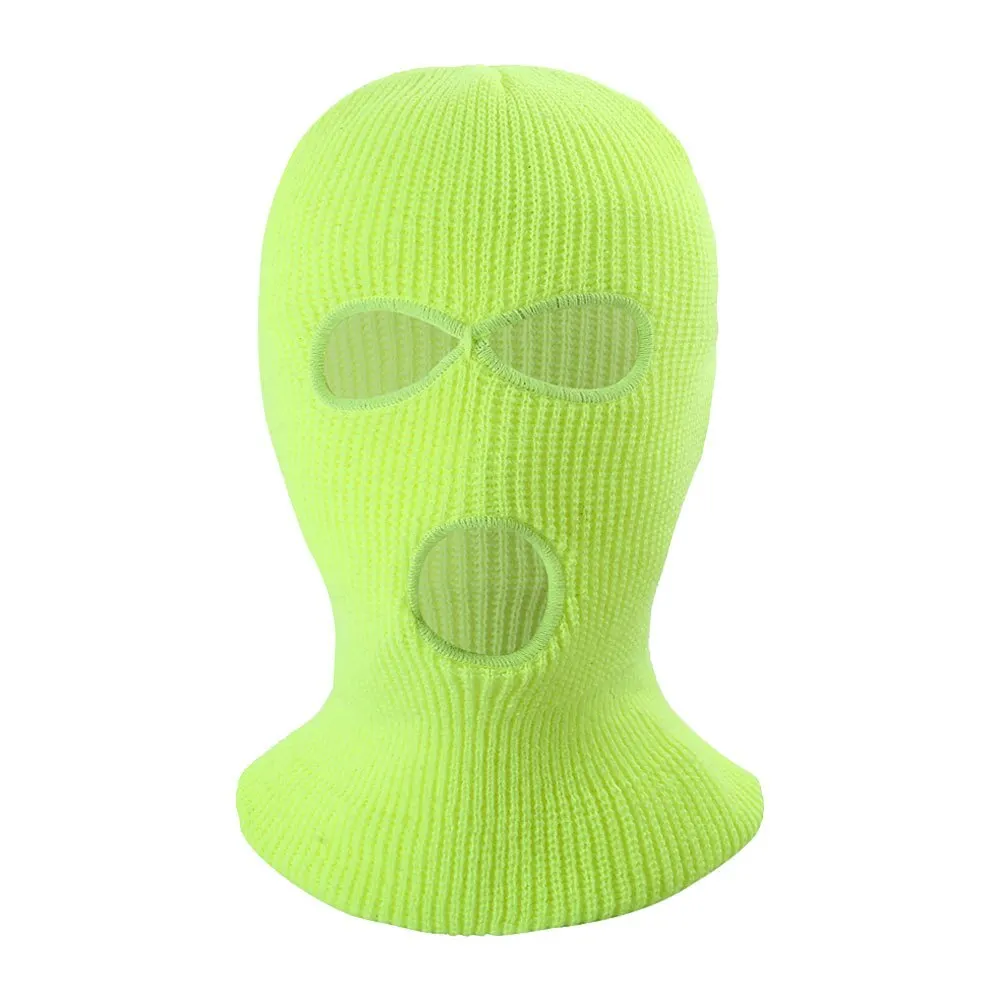 Balaclava mask Full Face Cover Ski Mask Hat 3 Holes Balaclava Army Tactical CS Windproof Knit Beanies Bonnet Winter Warm Unisex Caps