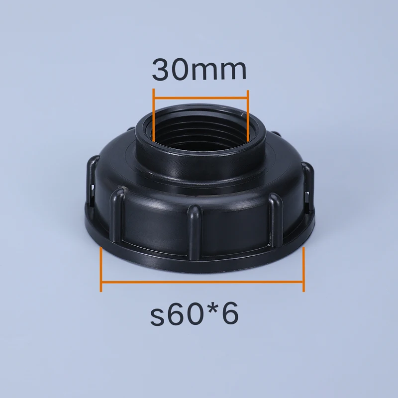 S60*6 Coarse Thread to 1/2'' 3/4'' 1'' IBC Tank Adapter Garden Hose Splitte Fittings for 1000L Water Tank Garden Hose 