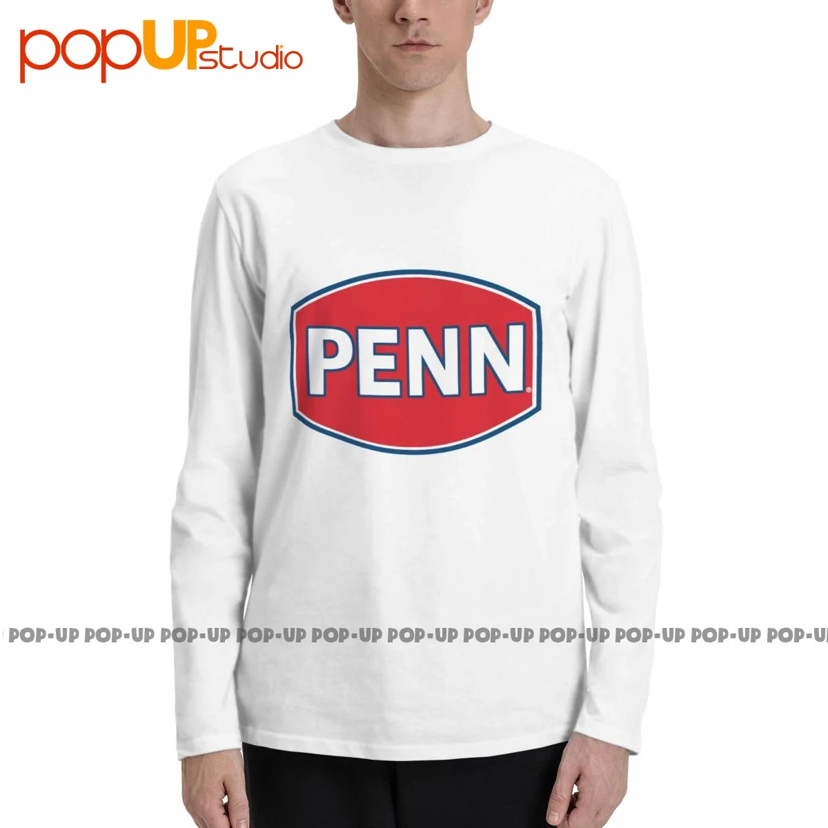 Penn Fishing Gear Reel Rod Long Sleeve T-Shirts T-shirt Tee Top Trend  Vintage High Quality