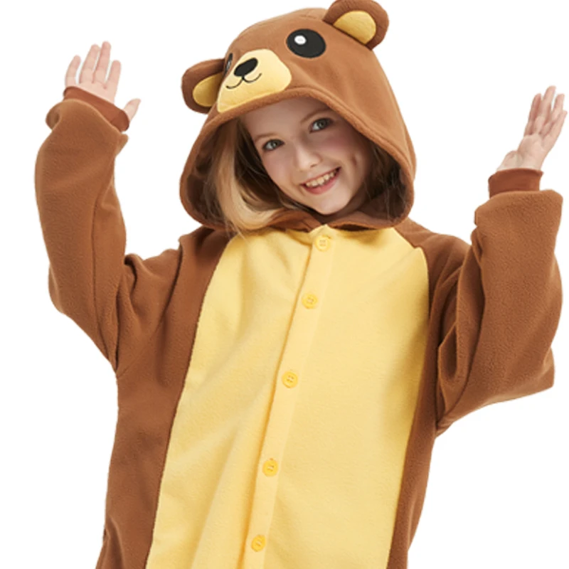 Kids Cute Cartoon Cosplay One Piece Pajamas Baby Animals Halloween Boys Girls Kigurumi Anime Pajamas kids pajamas