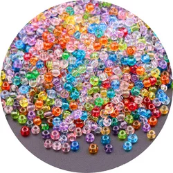 Vibrant Oling Transparent Glass Seed Beads for DIY Jewelry and Accessories (Mixed Color 1)