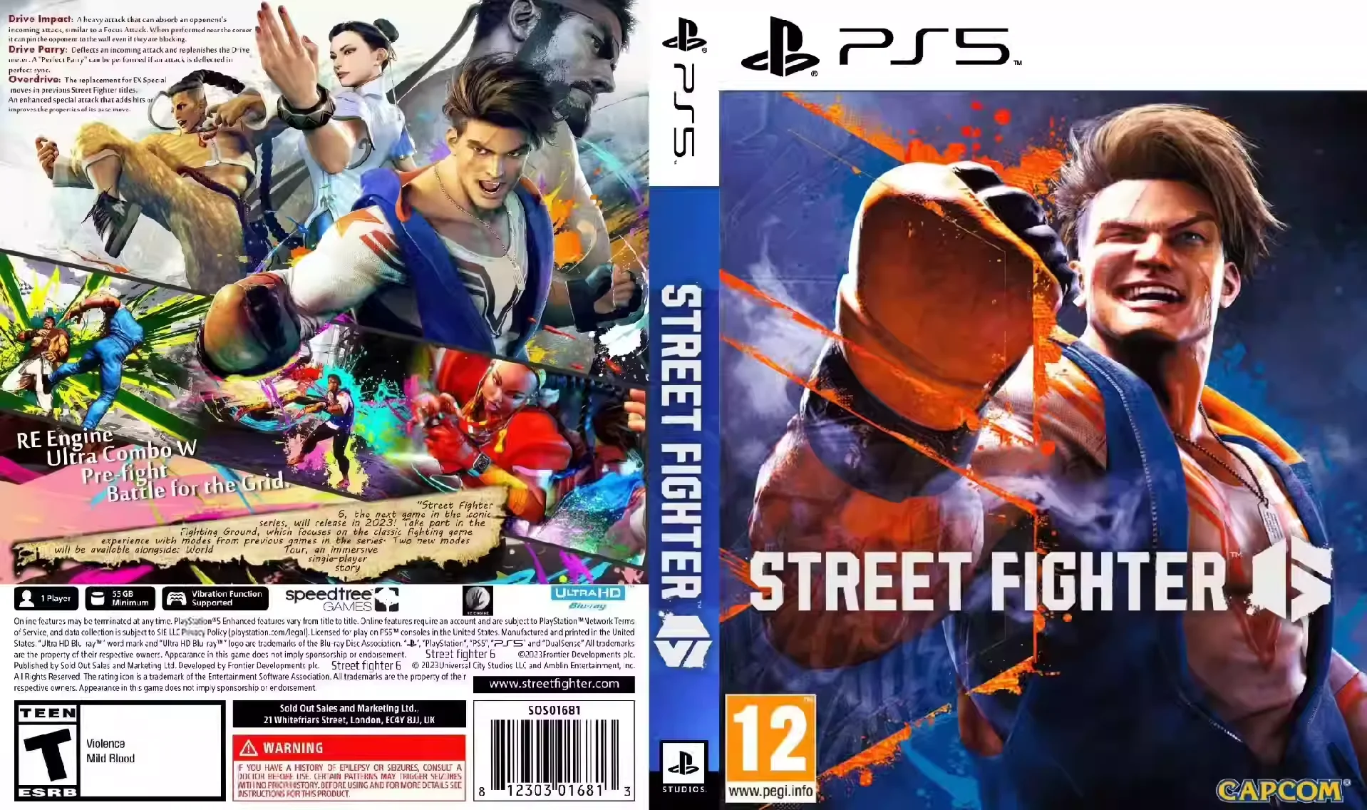 NS Street Fighter 6 Case Holographic Cover Art Only No Game Included Switch  Game Box - AliExpress