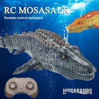 Remote control mosasaur dinosaur electric can be launched into the water will swing swimming water spray children's toy boy gift 2