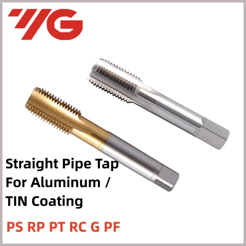 

1 шт., корейский Британский трубопровод YG с прямым пазом для алюминия/с Оловянным покрытием PS/RP/PT/RC/G/PF1/16-28 1/8 3/8-19 1/4-19 3/4 1/2-14