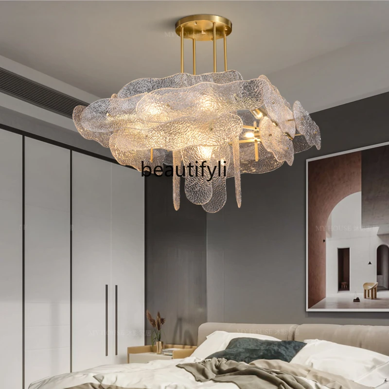 

LBX Copper Living Room Light Luxury Restaurant Ideas Personalized Bedroom Chandelier