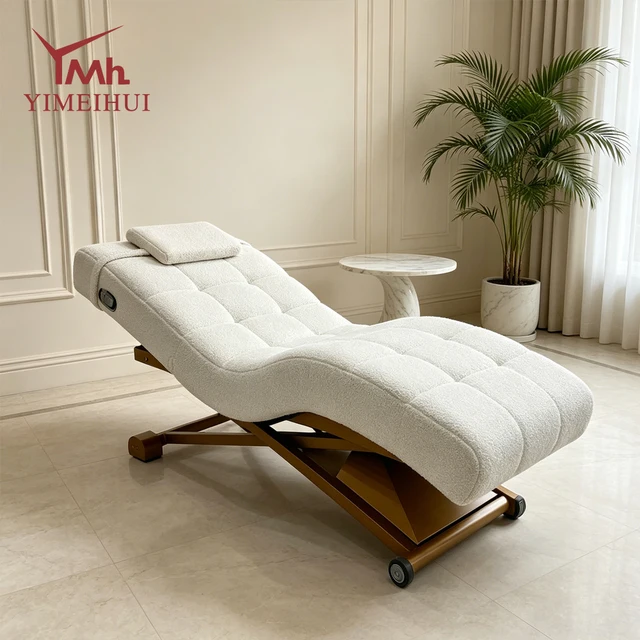 Table de massage professionnelle portable à 1 moteur électrique, robuste, confortable et réglable pour salon de beauté et spa 1