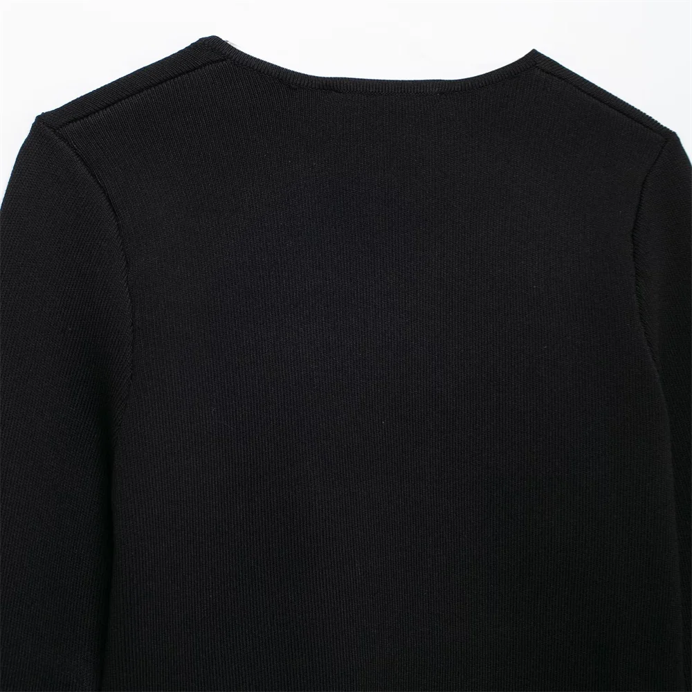 Autumn New Women's Clothing Style Slimming Asymmetric Knitted Coat Small Folded Splicing Skirt Set