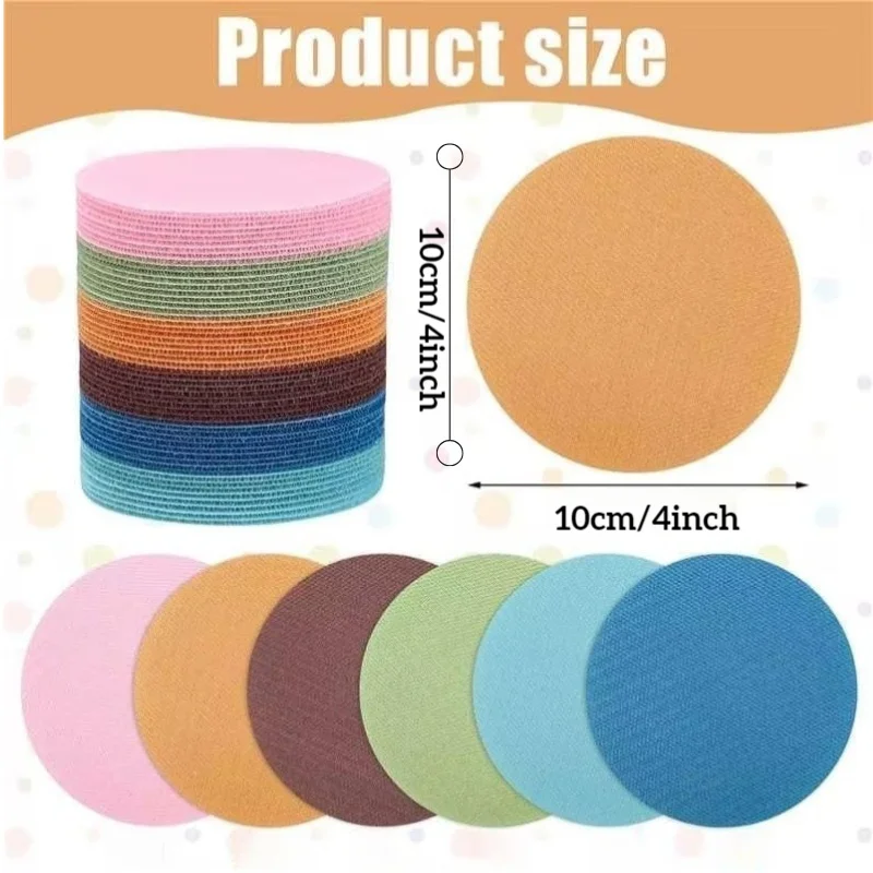 36개 카펫 스팟 마커 4인치 원형 보헤미안 스타일 바닥 점 - 교실, 게임 및 활동 장 카펫 점, 간편하게 사용 가능