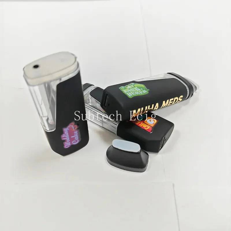 10pcs Muha Meds Vape Pens Empty Pod Rechargeable 2ML Vapes Cartridge 320mAh Battery Ceramic Coil Vaporizer with Boxes Packing