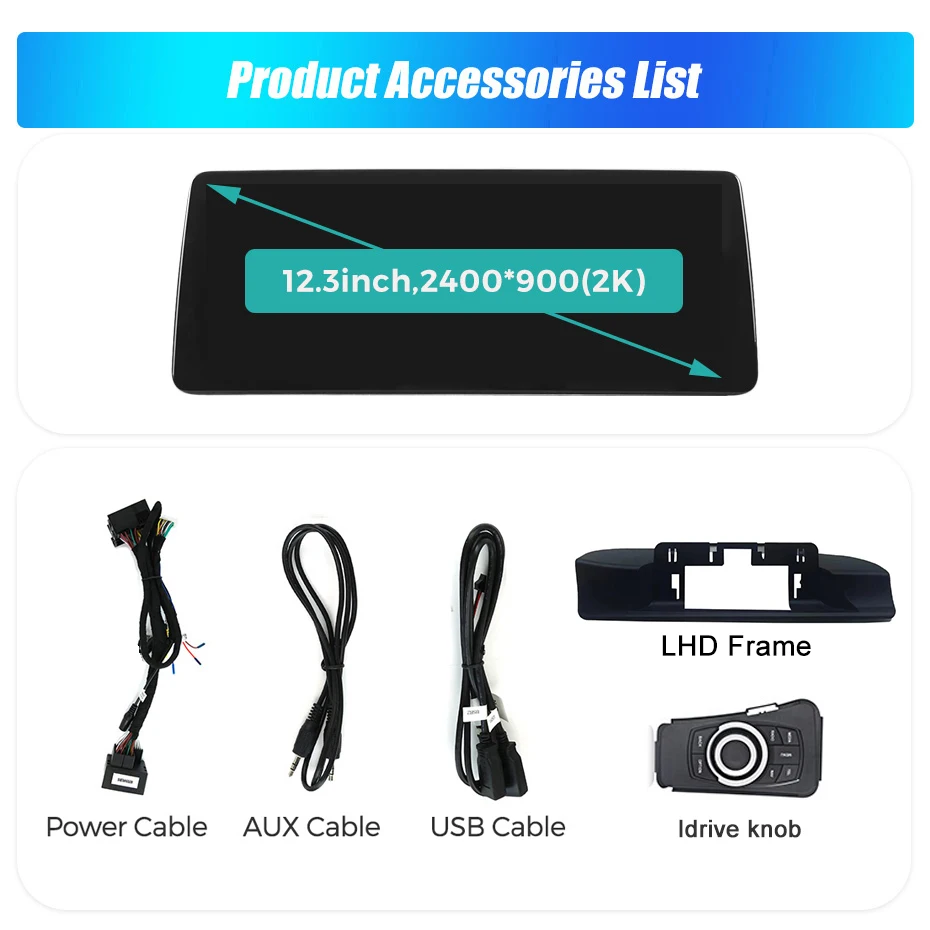 MEKEDE Radio para coche con sistema Linux de 12,3 pulgadas, HD 2400*900, para BMW Serie 3 E90 E91 E92 E93 2005-2012, sin pantalla, estilo inalámbrico, Carplay, Android, navegación GPS, reproductor multimedia, autorradio, WIFI, BT, compatible con Mirror Lin-K, cámara de sistema dual OEM, autoradio estéreo 4