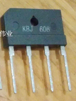 

10 шт., новый KBJ608 плоский мостовой выпрямитель bridge, сваечный мост 6A/800V, оригинальный spot DIP4