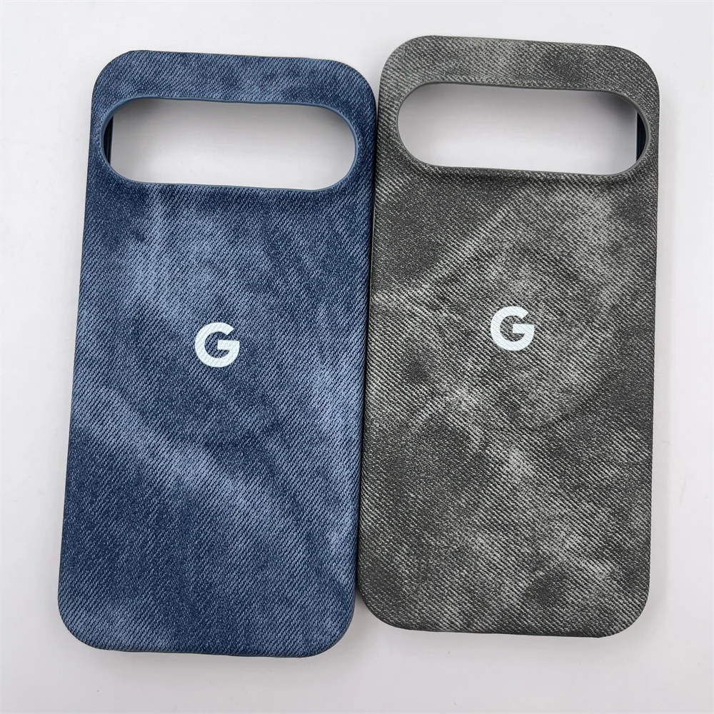 Luxury Denim Magnetic Phone Case with Shockproof Frameless Cooling Design