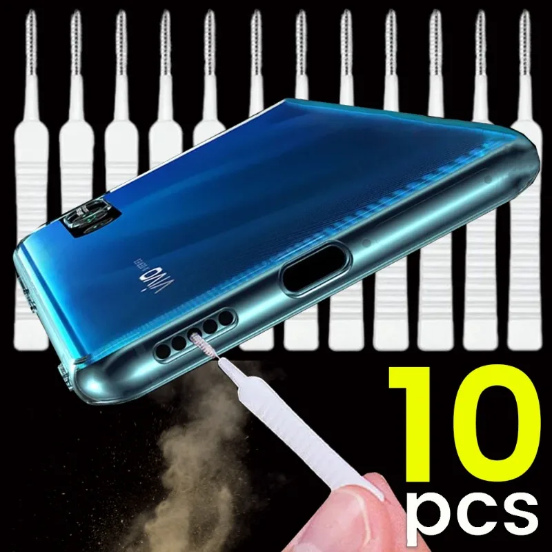 Universal Charging Port Dust Plug and Cleaning Kit with Cleaner Brush