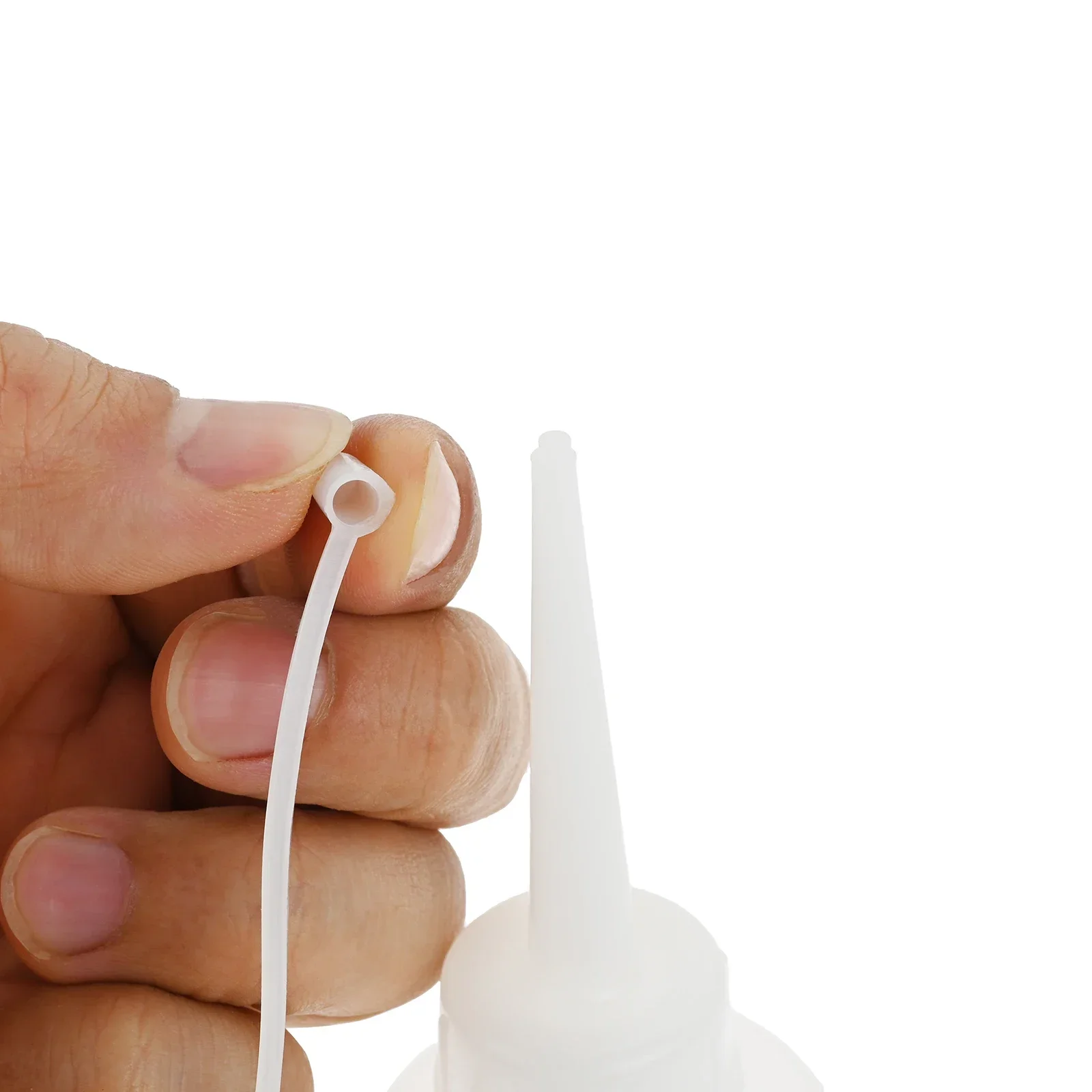 2Pcs 120ml 재봉틀 오일 병 스프레이 노즐 빈 오일 병 긴 주둥이 오일 병 플라스틱 윤활제 오일러 액세서리