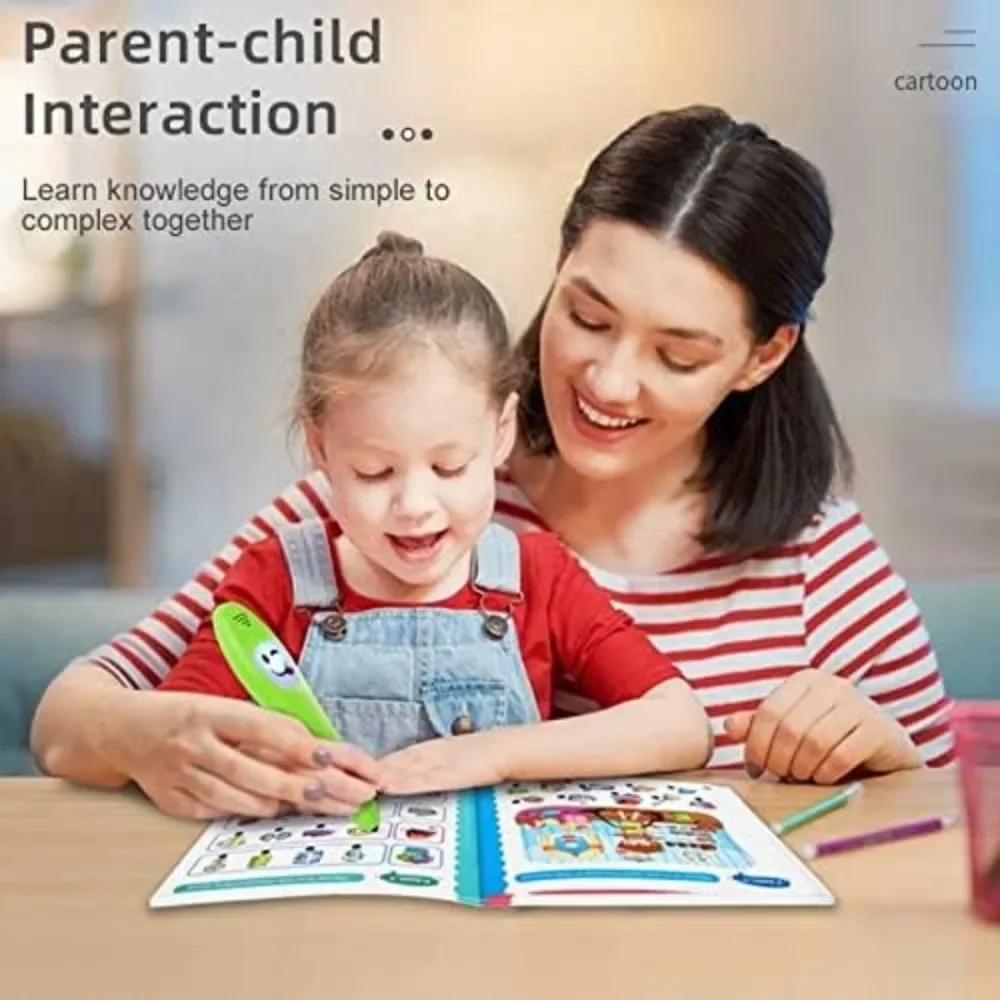 Educational Toy Y-Pen English Learning Smart Point Touch Talking Pen Learning Machine voice sound book for Kids 6