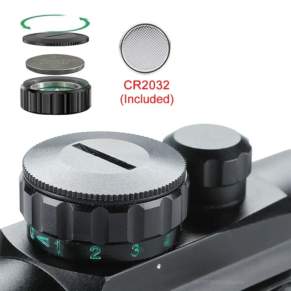 Tactical 1x40mm Reflex Red Green Dot Sight Riflescope With Battery And 11mm/20mm Weaver Picatinny Rail Mount for Outdoor Hunting red dot sight rifle scope