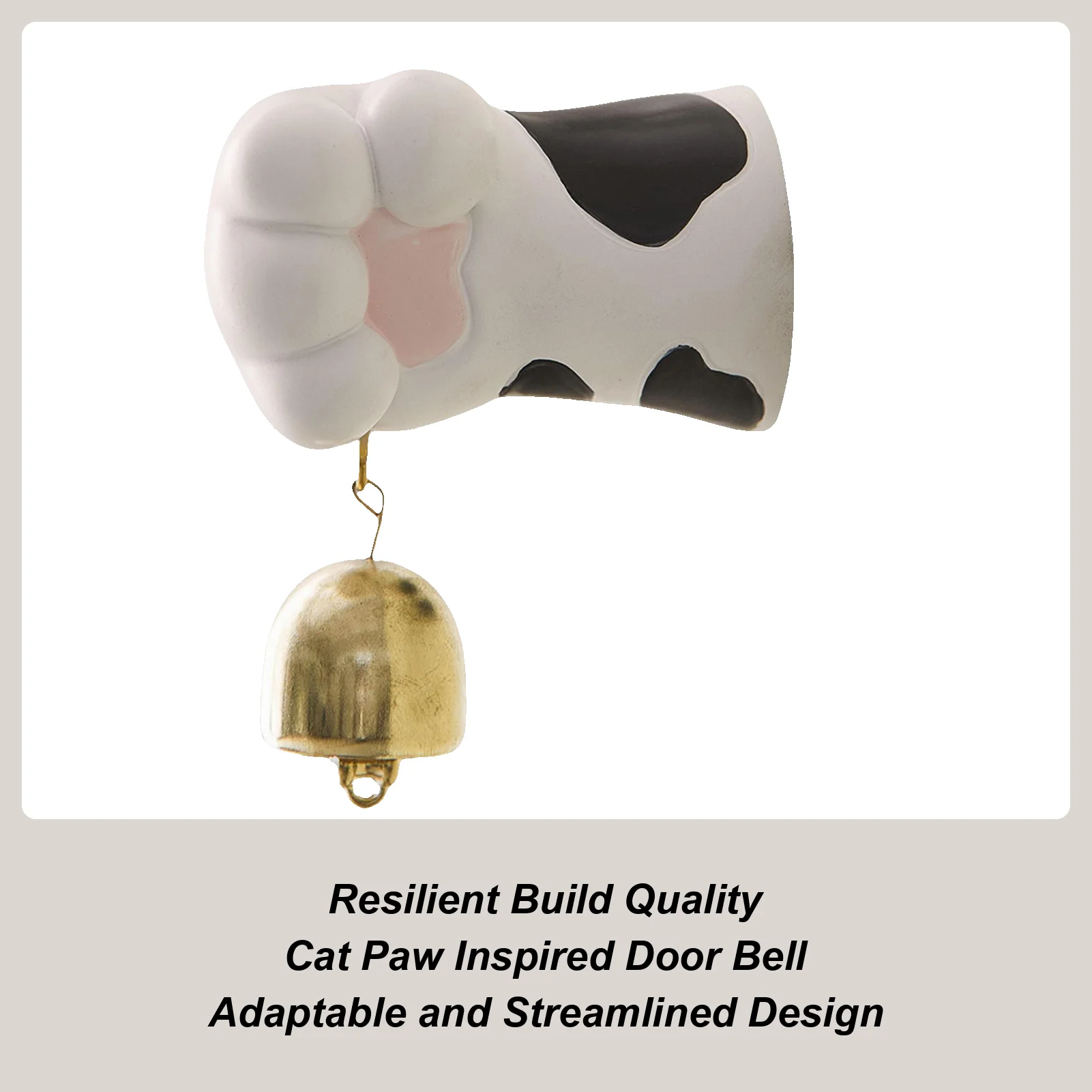 귀여운 고양이 발바닥 디자인의 도어 차임, 냉장고 자석, 재미있는 입구 벨, 선..