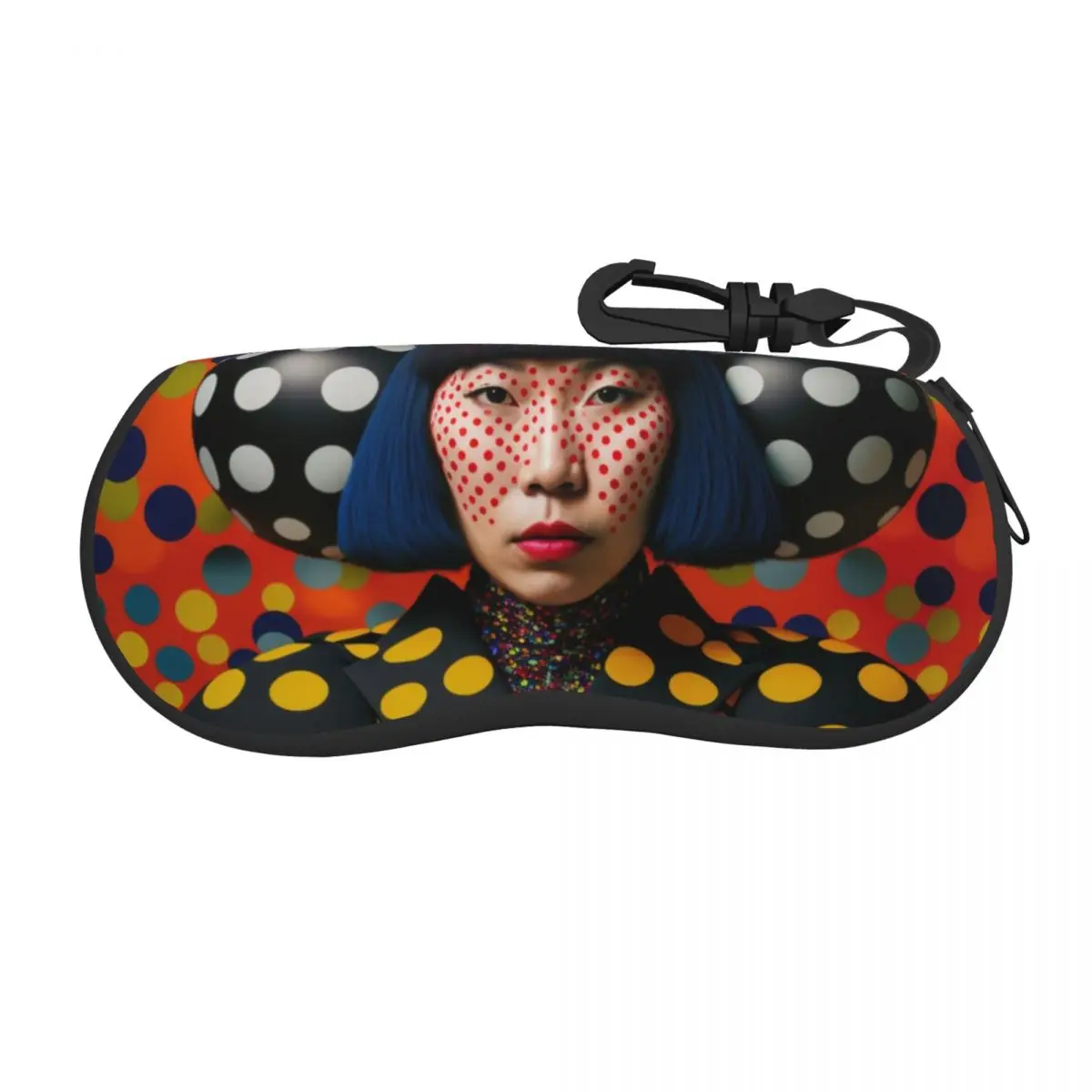

Custom Yayoi Kusama Abstract Art Glasses Case Cool Polka Shell Eyeglasses Case Sunglasses Box