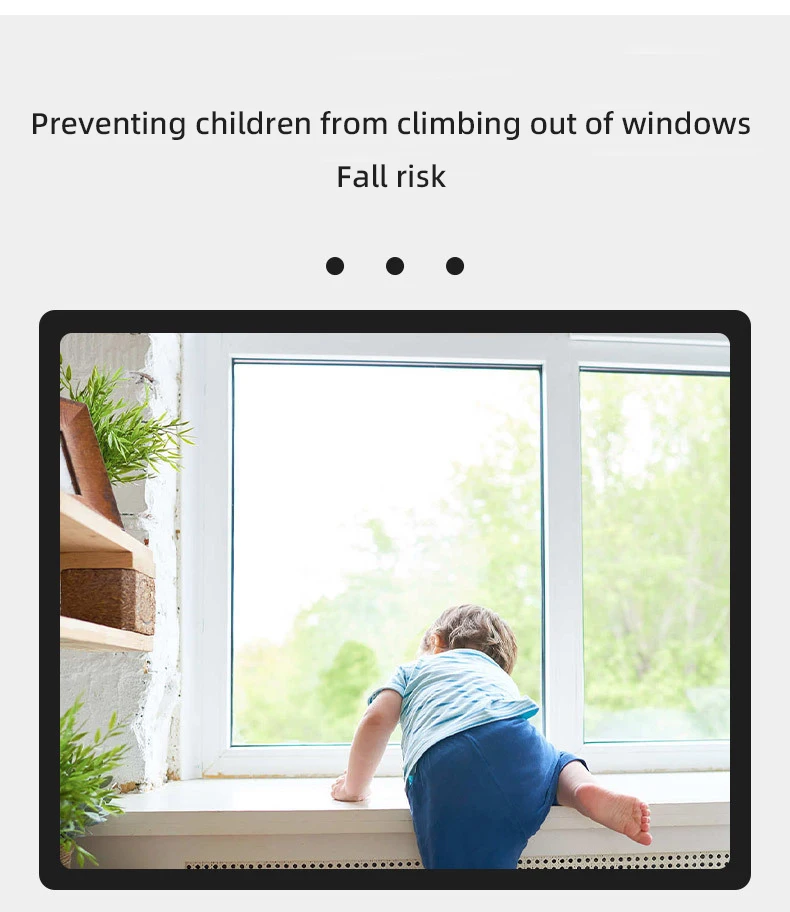 Description Picture 3 of item2pcs Child Safety Window Lock with Positioning Buckle for Sliding Glass Windows Security Bars for Added Protection and Security