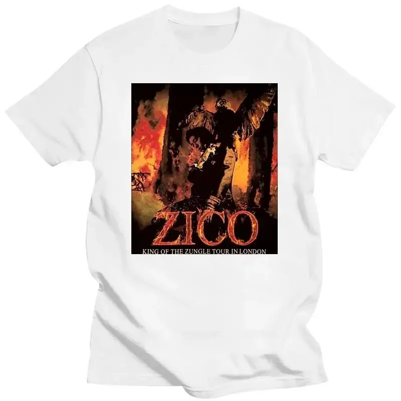 Maglietta Di Marca Zico Block B Replica London World Tour T-Shirt Taglia Media Black - Free Uk P + P Man Tee-Shirt Top