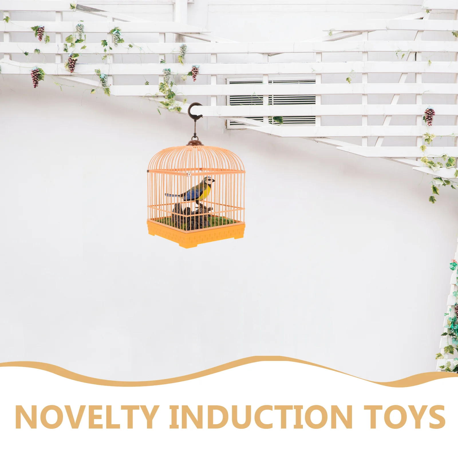 Voice Control Birdcage Toy Tots Toys Realistic Sounds Electronic Talking Chirping Parrot Parakeet 6