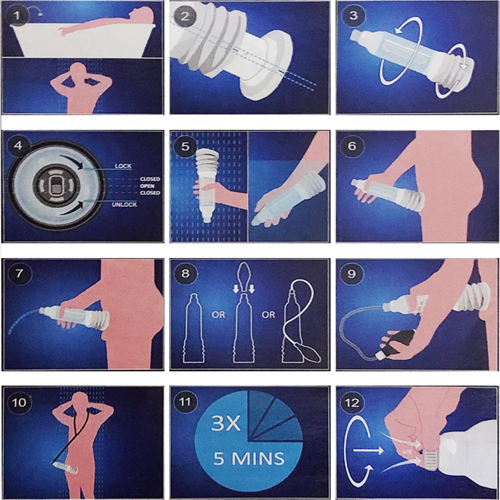 Hydrotherapy X5 X7 X9 Penis Pump Penis Enlargement Enhancer Water Spa Vacuum Pump for Men Extender Sex Toys for Men vacuum sex toy penis pump penis enlargement