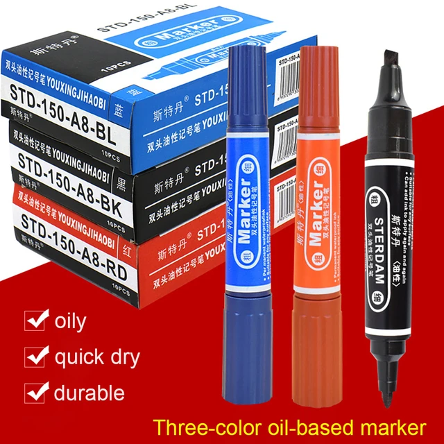 3pcs/Lot Sharpie Permanent Marker SUPER High Capacity Ink Paint Markers for  Tire CD Plastic Metal Wood School Supplies - AliExpress